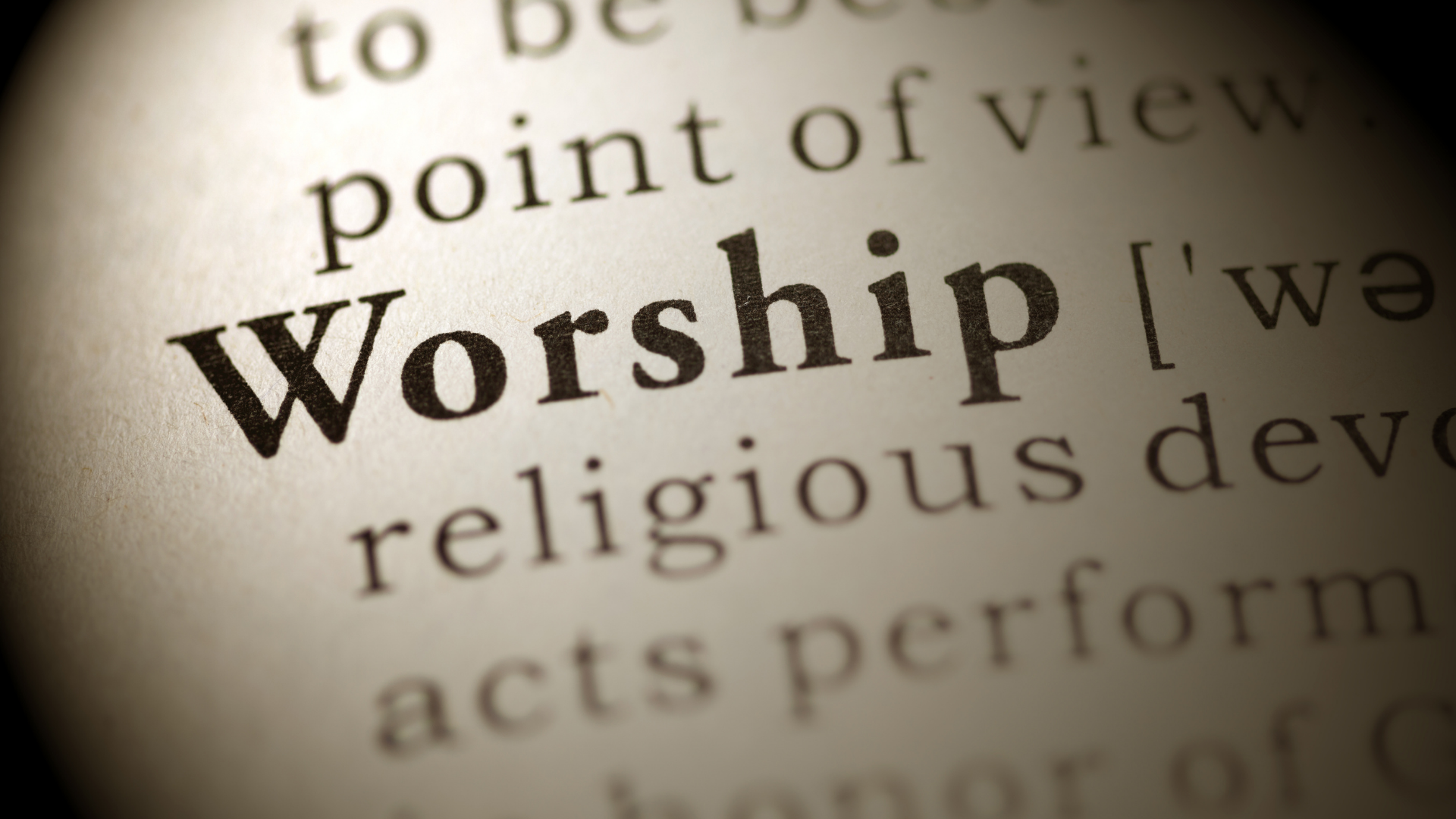 Ministry worship
